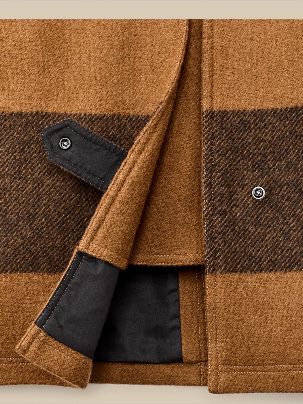 Filson Women’s Brown and Dark Brown Field Coat - Picture 7 of 7